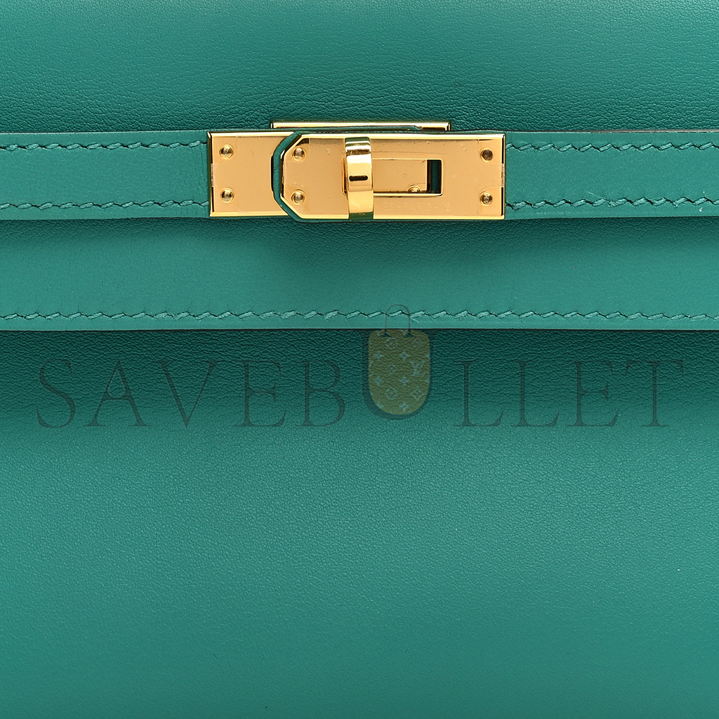 HERMÈS MASTER SWIFT KELLY POCHETTE CLUTCH VERT VERONE (22*14*7cm) 